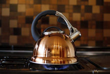 Load image into Gallery viewer, Traditional Copper Whistling Kettle