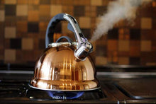 Load image into Gallery viewer, Copper Gold Colour Whistling Kettle | 3.5L