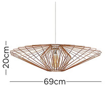 Load image into Gallery viewer, Metal Copper Ceiling Pendant | Lampshade