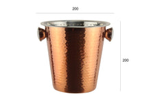 Load image into Gallery viewer, apollo THE HOUSEWARES BRAND Copper Champagne Bucket, Ideal for Prosecco, Wine, Great Gift Idea, Size: 20x25x21cm, Copper
