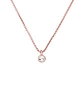 Load image into Gallery viewer, Ted Baker | Crystal Pendant Necklace | Rose Gold, Copper