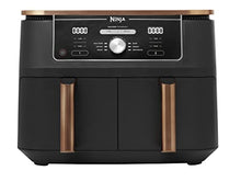 Load image into Gallery viewer, Ninja | Air Fryer | Black & Copper | Dual Zone | 2 Drawers | 9.5 L | Amazon Exclusive