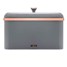 Load image into Gallery viewer, Bread Bin | Grey & Copper / Rose-Gold | Tower