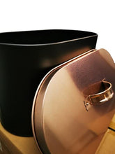 Load image into Gallery viewer, Copper & Black Bread Bin