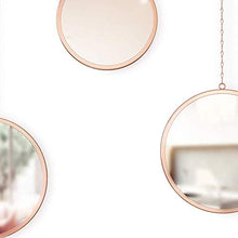 Load image into Gallery viewer, Round Set Of 3 Copper Mirrors | Wall Decoration