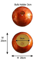 Load image into Gallery viewer, 20cm Copper Capiz Shell Ball Lamp Shade Bedroom Light Shade