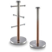 Load image into Gallery viewer, Tower | Copper Ombre Mug Tree & Kitchen Roll Holder | Stainless Steel