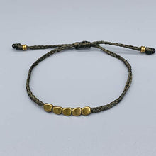 Load image into Gallery viewer, Lucky Tibetan Buddhist Bracelet | Green & Copper