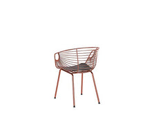 Load image into Gallery viewer, Copper Coloured Metal Dining Chair | Set Of 2