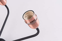 Load image into Gallery viewer, Industrial Vintage Black & Copper Ceiling Light