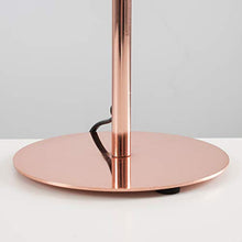 Load image into Gallery viewer, Polished Copper Effect Bedside Table Lamp