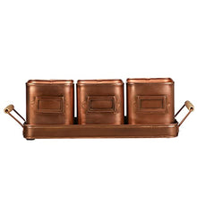 Load image into Gallery viewer, Set Of 3 | Indoor Herb Planters | Copper