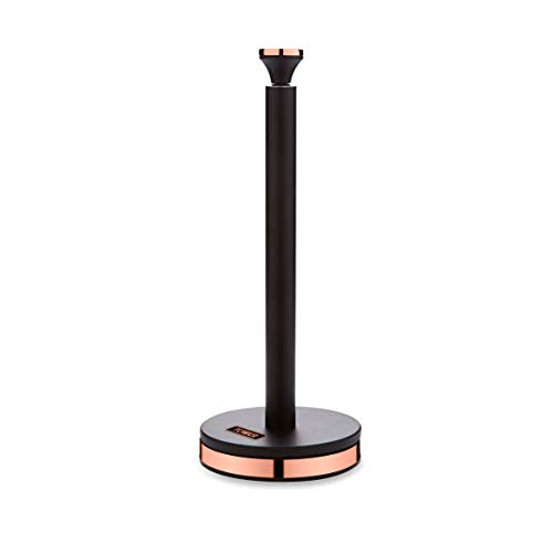Black and copper top kitchen roll holder