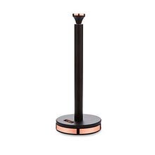 Load image into Gallery viewer, Tower | Kitchen Roll Holder | Black and Rose Gold/ Copper | Cavaletto Collection