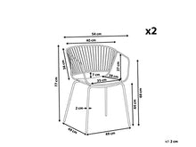 Load image into Gallery viewer, Copper Dining Chair | Set Of 2 Metal Design