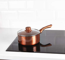 Load image into Gallery viewer, URBN-CHEF Copper 5 PCS Cookware Saucepans and Frying Pan Pot Set