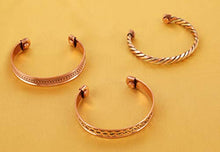 Load image into Gallery viewer, Men's Copper Bracelet | Set Of 3
