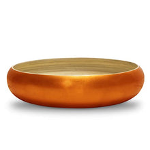Load image into Gallery viewer, Large Handcrafted Copper & Bamboo Bowl | Serving Bowl | 100% Eco-Friendly