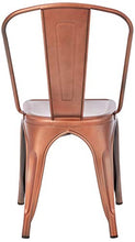 Load image into Gallery viewer, Copper Coloured Bistro Style Dining Chairs