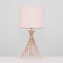 Load image into Gallery viewer, Twisted Copper Effect Table Lamp