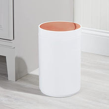 Load image into Gallery viewer, Copper & White Swing Lid Small Bin