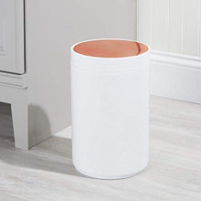 Load image into Gallery viewer, Small Swing Lid Bin | White & Copper