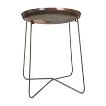 Load image into Gallery viewer, Copper Metal Side Table