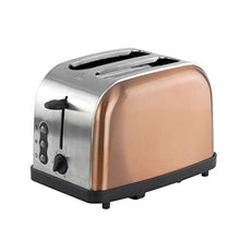 Load image into Gallery viewer, Copper & Stainless Steel Toaster | 2 Slices
