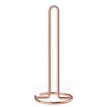 Load image into Gallery viewer, Contemporary Copper Kitchen Roll Holder | Stainless Steel Freestanding Paper Towel Holder