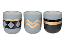 Load image into Gallery viewer, Indoor Plant Pot Set | Small | Ceramic | Copper, Black, Grey | 10x10.5cm