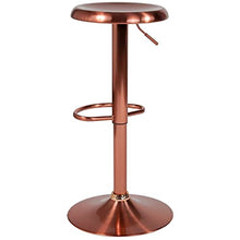 Load image into Gallery viewer, Adjustable Copper, Rose-Gold Bar Stools | Kitchen