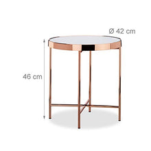Load image into Gallery viewer, Round Copper Side Table