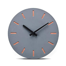 Load image into Gallery viewer, Designer Copper Wall Clock | Concrete | Silent Non Ticking 12"