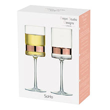 Load image into Gallery viewer, SoHo Set Of 2 Wine Glasses | Copper | Anton Studio Designs