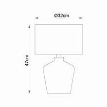 Load image into Gallery viewer, Copper Table Lamp With Black Faux Silk Shade