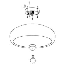 Load image into Gallery viewer, Modern Black & Copper Mogano Ceiling Light | Ceiling Mounted