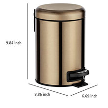 Load image into Gallery viewer, Compact Copper Stainless Steel Bin