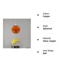 Load image into Gallery viewer, 20cm Copper Capiz Shell Ball Lamp Shade Bedroom Light Shade
