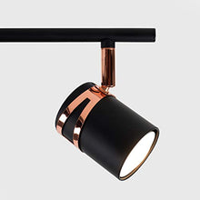 Load image into Gallery viewer, Modern Stylish Copper & Black Ceiling Track Light