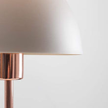 Load image into Gallery viewer, Polished Copper & Satin Grey Table Lamp | Bedside Light