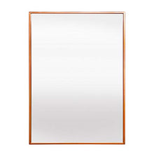 Load image into Gallery viewer, Elegance by Casa Chic – Large Metal Wall Mirror – 70x50 cm rectangle – Electroplated Metal – Rose Gold