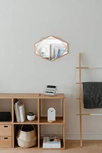 Load image into Gallery viewer, Three Dimensional Copper Umbra Mirror | Geometric Oval Shape