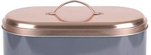 Load image into Gallery viewer, Grey & Copper Bread Bin