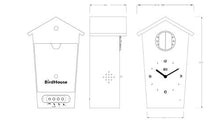 Load image into Gallery viewer, Copper Cuckoo Bird House Modern Design
