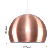 Load image into Gallery viewer, Small Brushed Copper Effect Light Shade