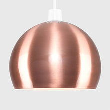 Load image into Gallery viewer, Round Brushed Copper Effect Ceiling Lamp Shade