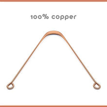 Load image into Gallery viewer, Arista Tongue Scraper | Ayurveda Tongue Cleaner | Copper Tongue Scraper for Bad Breath Treatment | Tongue Cleaner Scraper | Tongue Scrapers for Adults | Metal Tongue Scraper | Oral Hygiene Products