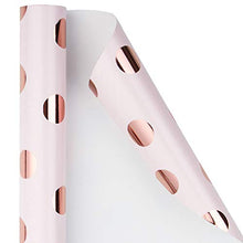 Load image into Gallery viewer, Copper & Pink Polka Dot Wrapping Paper