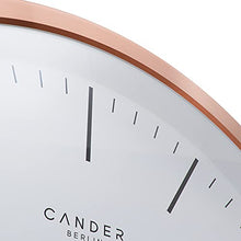 Load image into Gallery viewer, Modern Copper & White Wall Clock