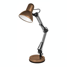 Load image into Gallery viewer, Copper LED Desk Lamp | Swing Arm Architect Lamp | Table Light